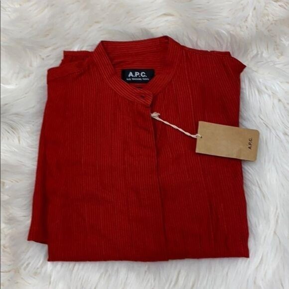 A.P.C. Red Jones Dress - Picture 4 of 4